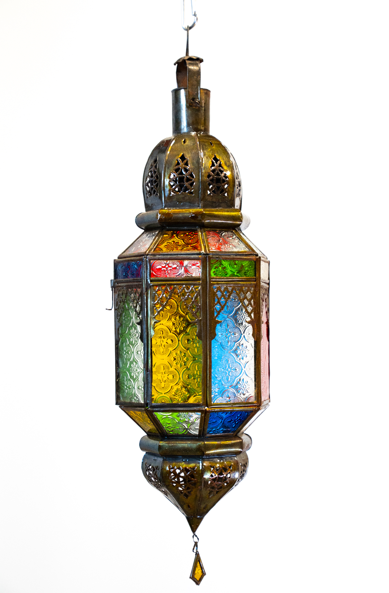 Lanternes en verre coloré
